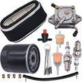 11013-2109 11013-2110 Air Oil Filter Tune Up Kit，Fit for Kawasaki 11013-2141 FC400V FC401V FC420V Engine，for John Deere AM104560 M74285 M97211 170 175 240 245 LX172 LX176 GT242 Lawn Mower Engines
