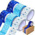 6 Rolls 50 Yard Decorative Packaging Tape, Snowflake