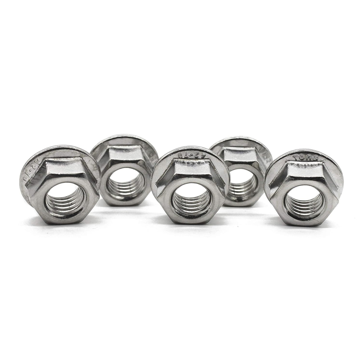 FullerKreg M6 x 1mm Serrated Hex Flange Nut, 50 Pcs