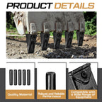 Hicarer 1.97" 20 Pack Length Long Bucket Teeth Pins, Compatible with Hensley X156 156pn P156 X156p Takeuchi Tb135 Skid Steer, Kubota 161-3 Excavator Backhoe Loader