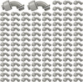 Conduit Connectors, 3/4 Inch, 90-Degree, Grey, 120-Pack