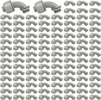 Conduit Connectors, 3/4 Inch, 90-Degree, Grey, 120-Pack