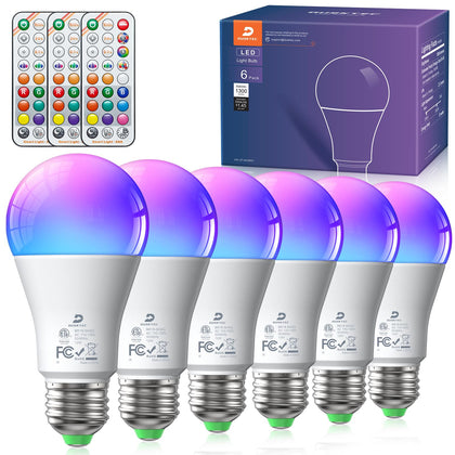 LED Color Changing Light Bulb, 100 Watt Equivalent 1300 Lumen