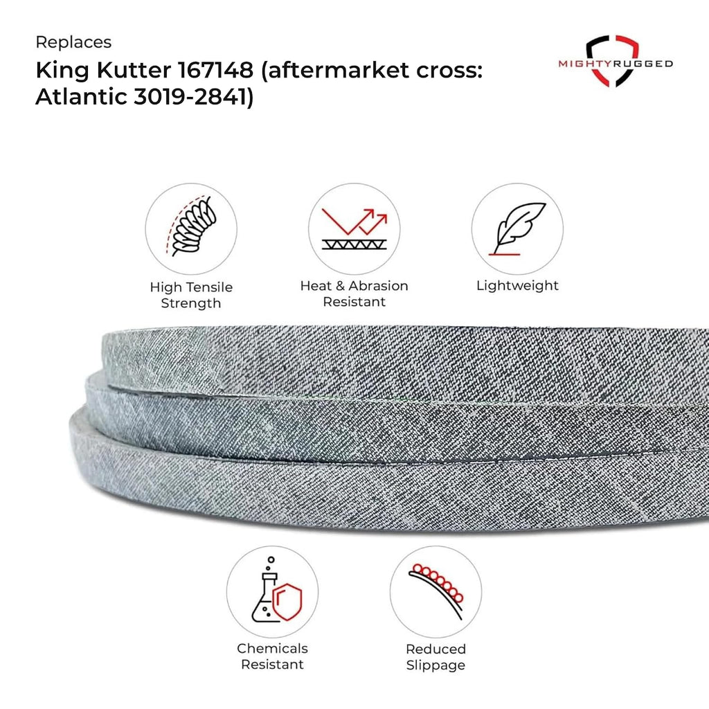 MightyRugged 167148 Belt for King Kutter RFM-72 6 ft Finish Mower
