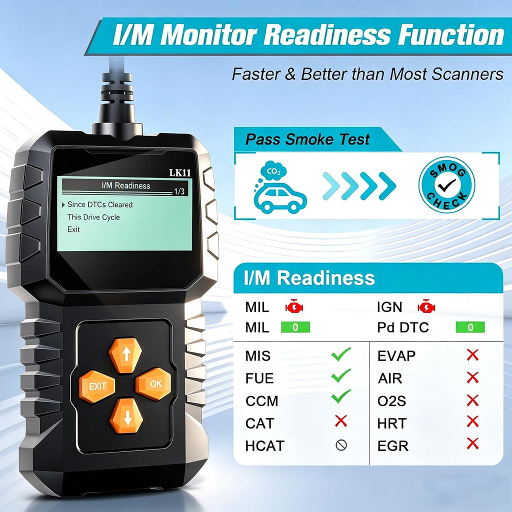 OBD2 Scanner Ease Setup Plug-Play: Clear Reset Engine Error Code | Professional Code Reader Diagnostic Scan Tools