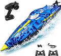 16 Inch High-Speed RC Boat for Adults & Kids, 40+ KPH Large Fast Remote Control Boat for Pools, Lakes & Rivers, with
