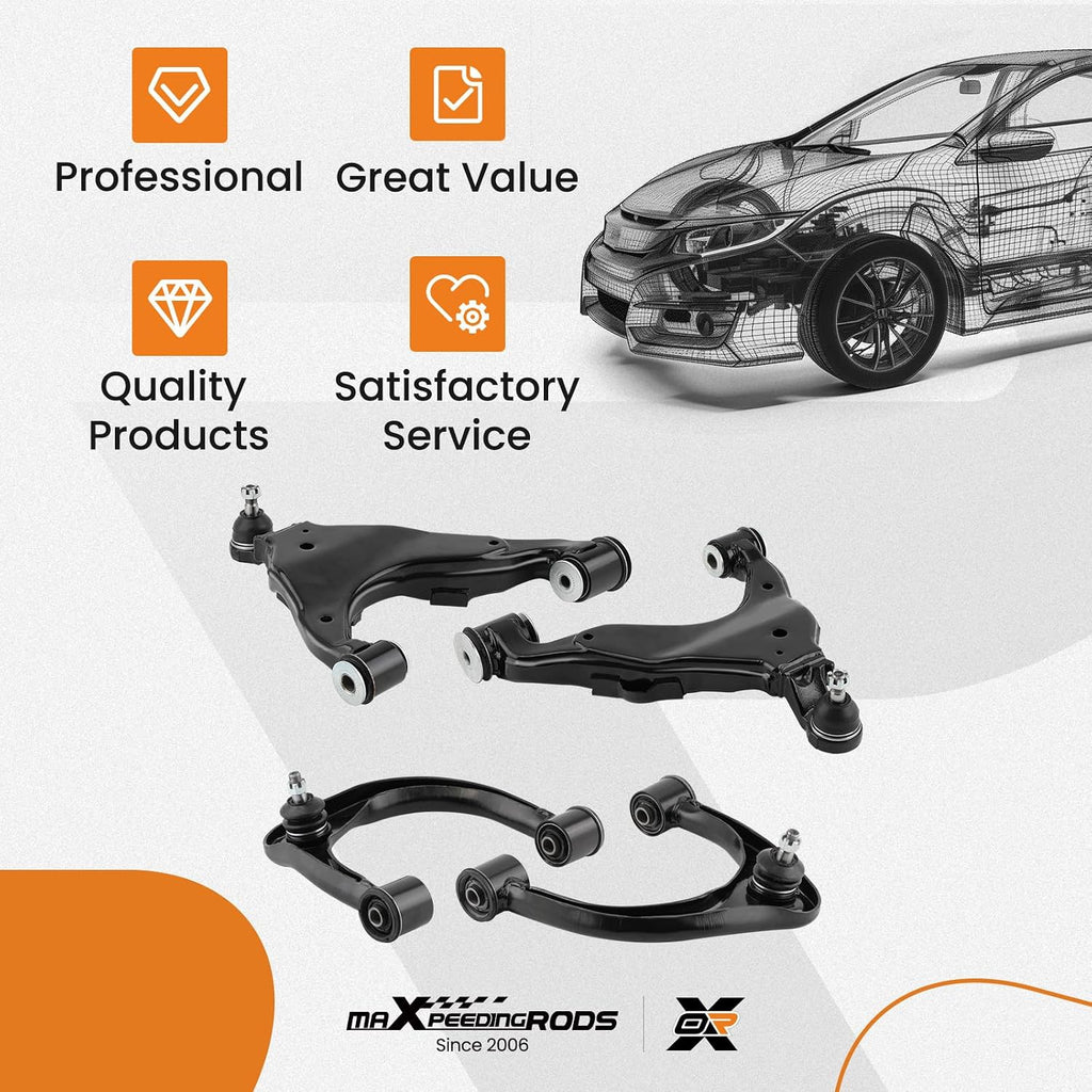 maXpeedingrods 4Pcs Front Control Arms Kit for Toyota Tacoma 4WD 2005-2015