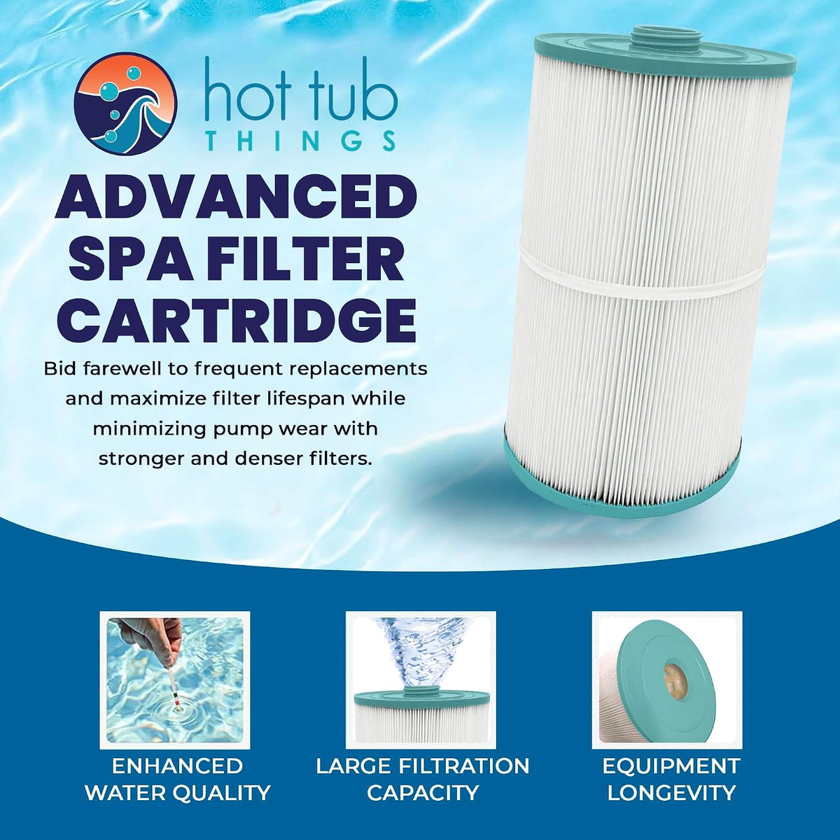 Hot Tub Things Advanced Spa Filter Replacement Cartridge