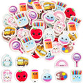 60Pcs Back to School Erasers Bulk Mini Pencil Erasers | Schoolbag, School Bus, Alarm, Pens Eraser, Student Classroom