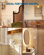 DEWENWILS Double Toggle Wallplates, Brushed Nickel Light Switch Covers