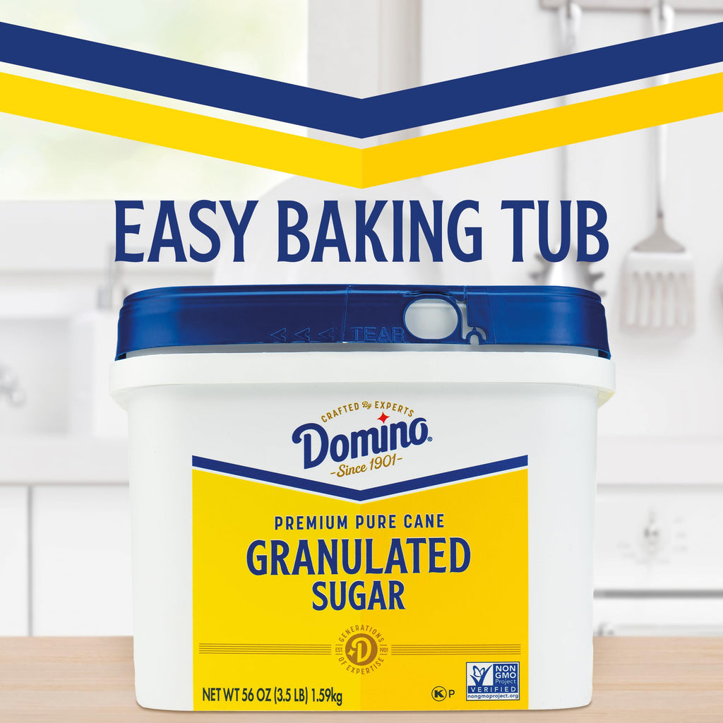 Granulated Sugar 3.5 lb Easy-Baking Tub, Pure Cane Sugar, 2 Pack