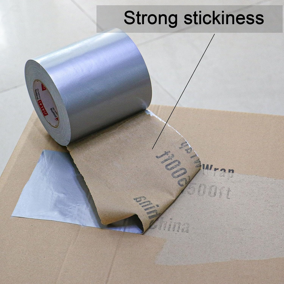 Duct Tape 6" Wide, 6 inch Wide Duct Tape Heavy Duty Waterproof 55 Yards (164 ft) Silver, UV Resistant for Crafts