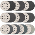 100Pcs 5 Inch Sanding Discs Hook & Loop 8-Hole Wet Dry Sandpaper Assortment
