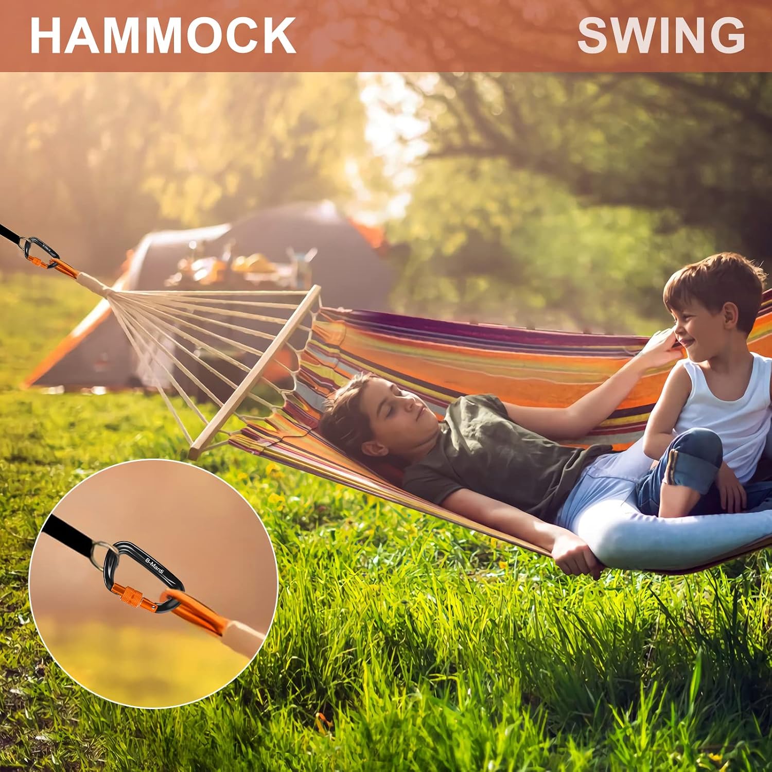 Carabiner Clips Heavy Duty 12kN (2697 lbs)-Lightweight Locking Carabiners for Camping, Hiking, Hammock, Dog Leash