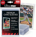 Premium Clear Card Sleeves, 2.5" x 3.5", 100 Pack | Soft acid-free, non-PVC polypropylene sleeves protect standard