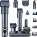 Beard Trimmer for Men, 5-in-1 Waterproof Electric Razor & Hair Clippers Grooming Kit with 20 Precision Dial Lengths