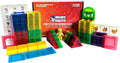 104 Magnetic Tiles Building Blocks Set for Kids + Bonus Connectors & Figurine | STEM Educational Magnetic Building
