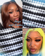 Lash Clusters with Bottom Lashes Spikes Cat Eye Eyelash Clusters
