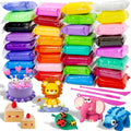 Air Dry Clay - 32 Colors Modeling Clay Kit with 3 Sculpting Tools,Safe & Non-Toxic,DIY Magic Gifts Toys for