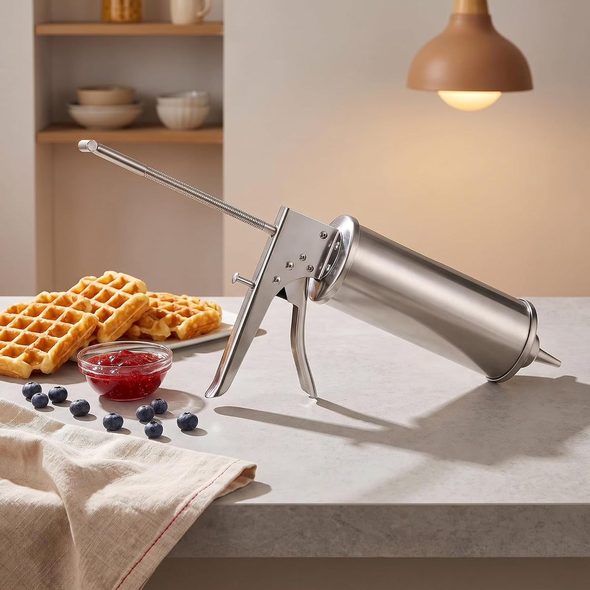 Hamburger Sauce Gun Stainless Steel Condiment Dispenser