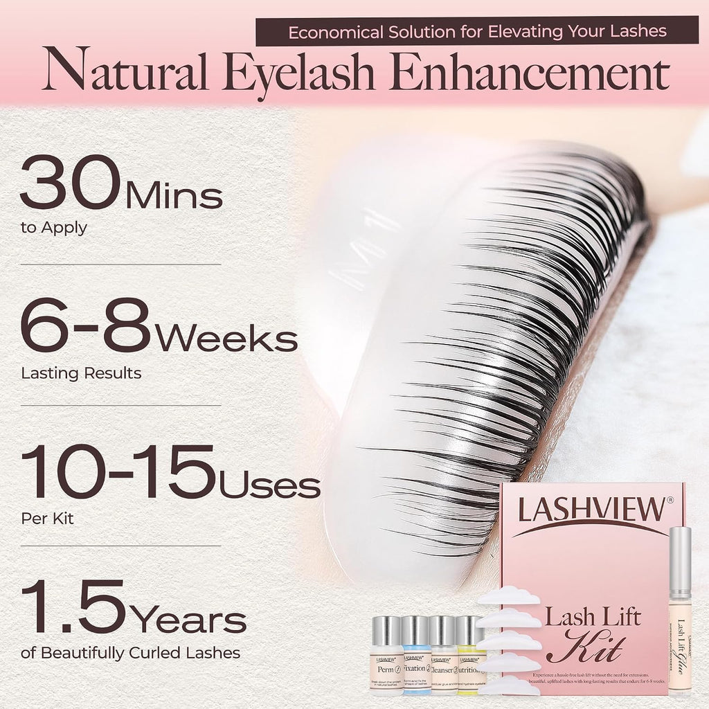 Lash Lift and Eyebrow Kit, Professional Eyelash Perm Kit and Eyelash & Eyebrow Set Quick Lifting & Voluminous