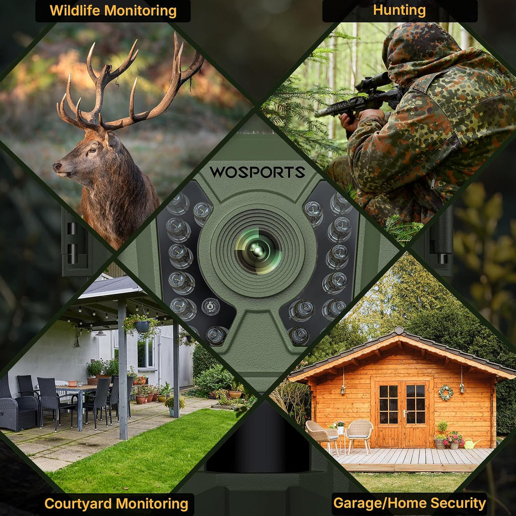 Mini Trail Camera 24MP 1080P HD Game Camera with Night Vision Motion Activated Waterproof,Trail Cam with Fast Trigger