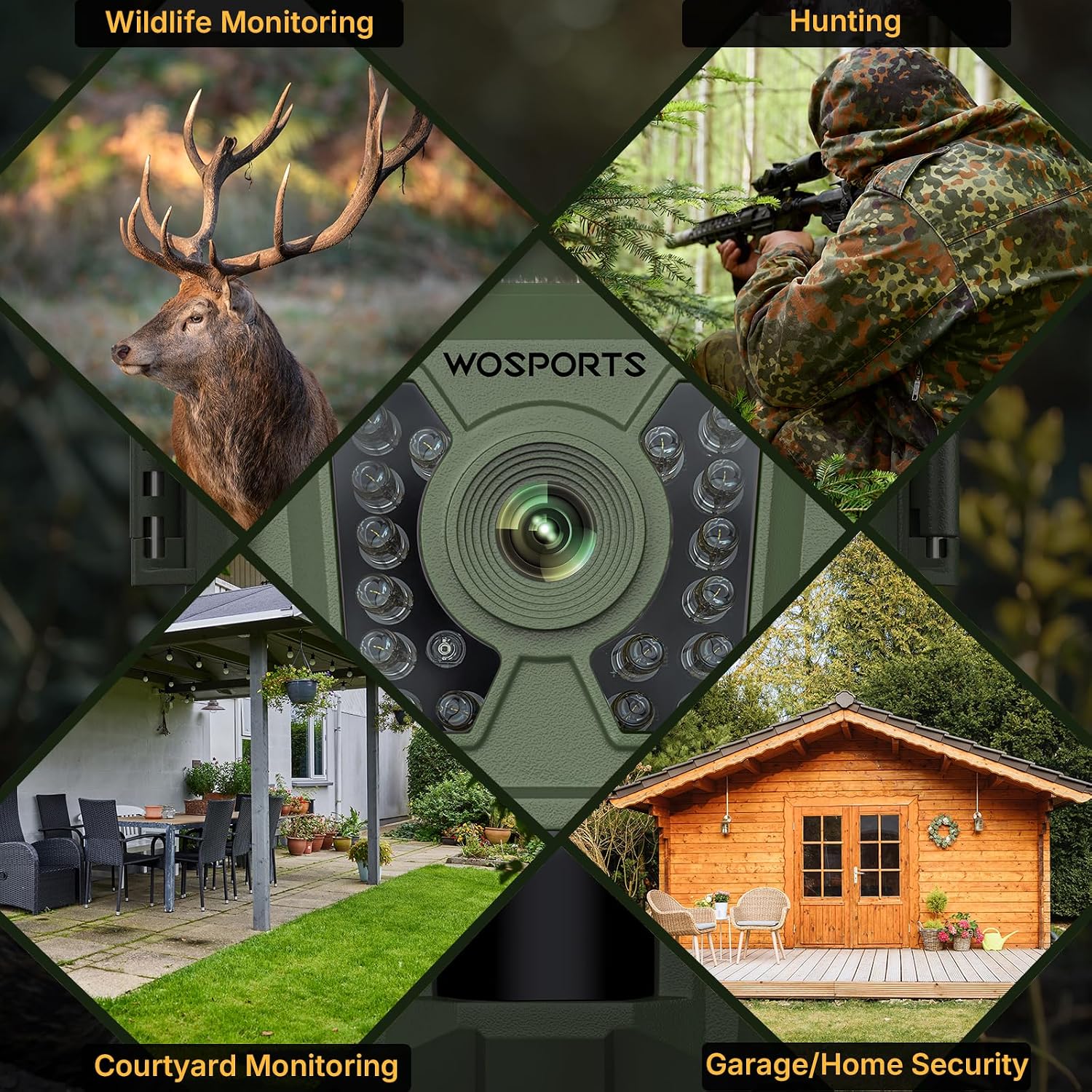 Mini Trail Camera 24MP 1080P HD Game Camera with Night Vision Motion Activated Waterproof,Trail Cam with Fast Trigger