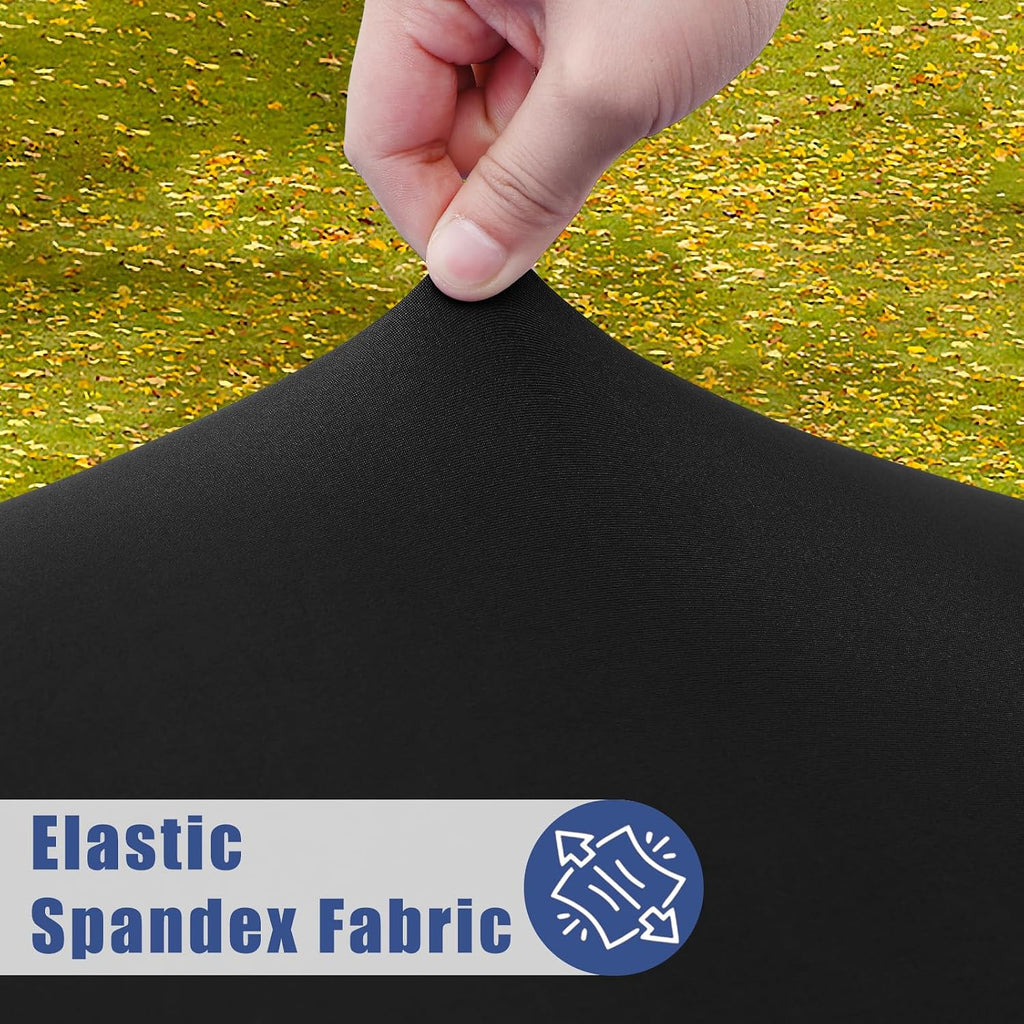 2 Pack Rectangle Spandex Fitted Table Cloth, 6FT Elastic Tablecloth