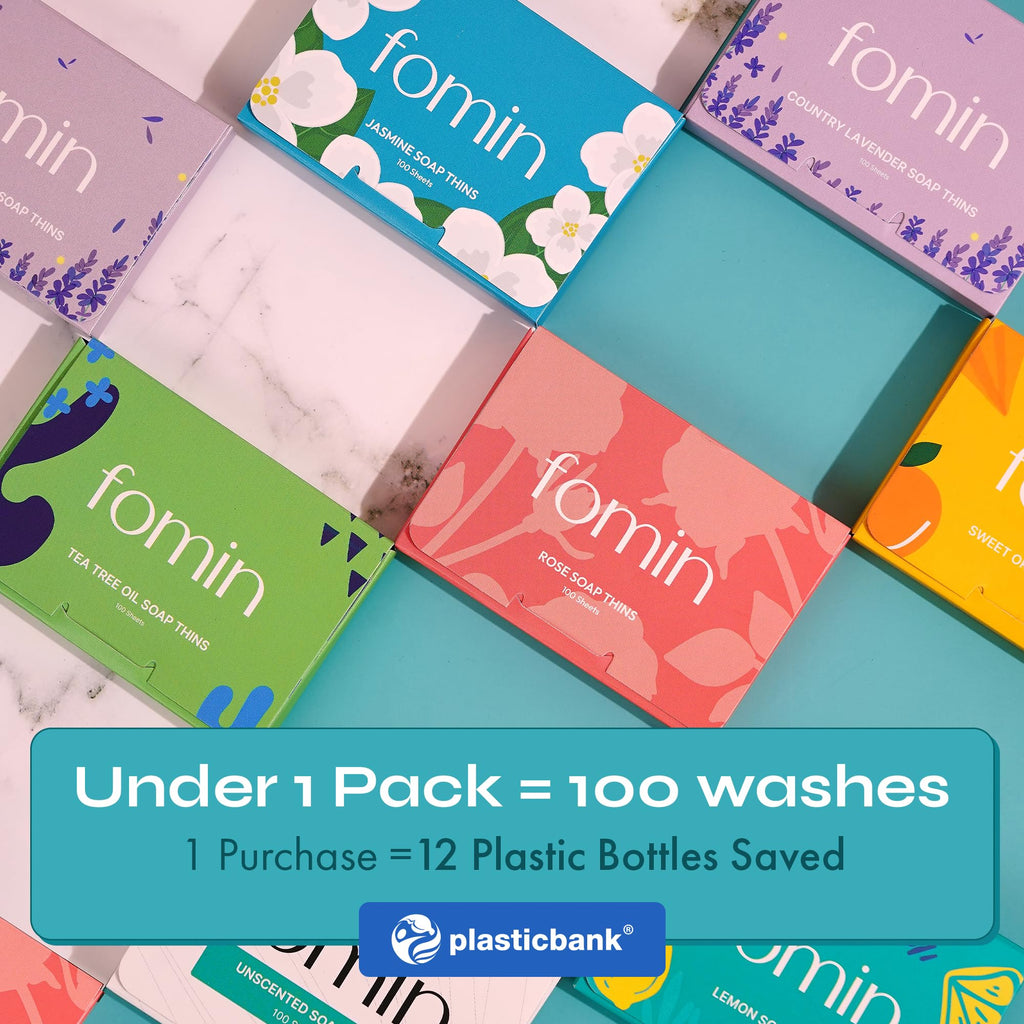 Paper Soap Sheets for Hand Washing - 200 Lemon Travel Soap Sheets