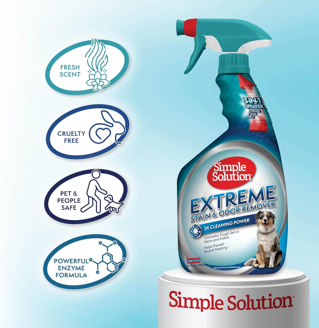 Extreme Stain & Odor Remover, Enzyme Stain Cleaner, 32oz