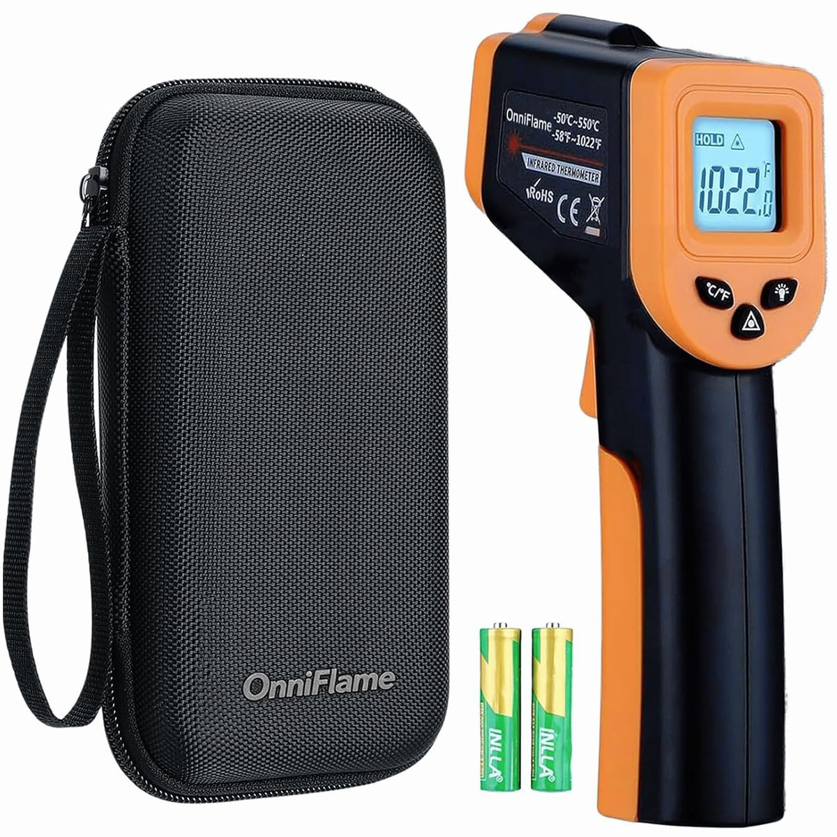 Infrared Thermometer Temperature Gun for Cooking -58℉~1022℉