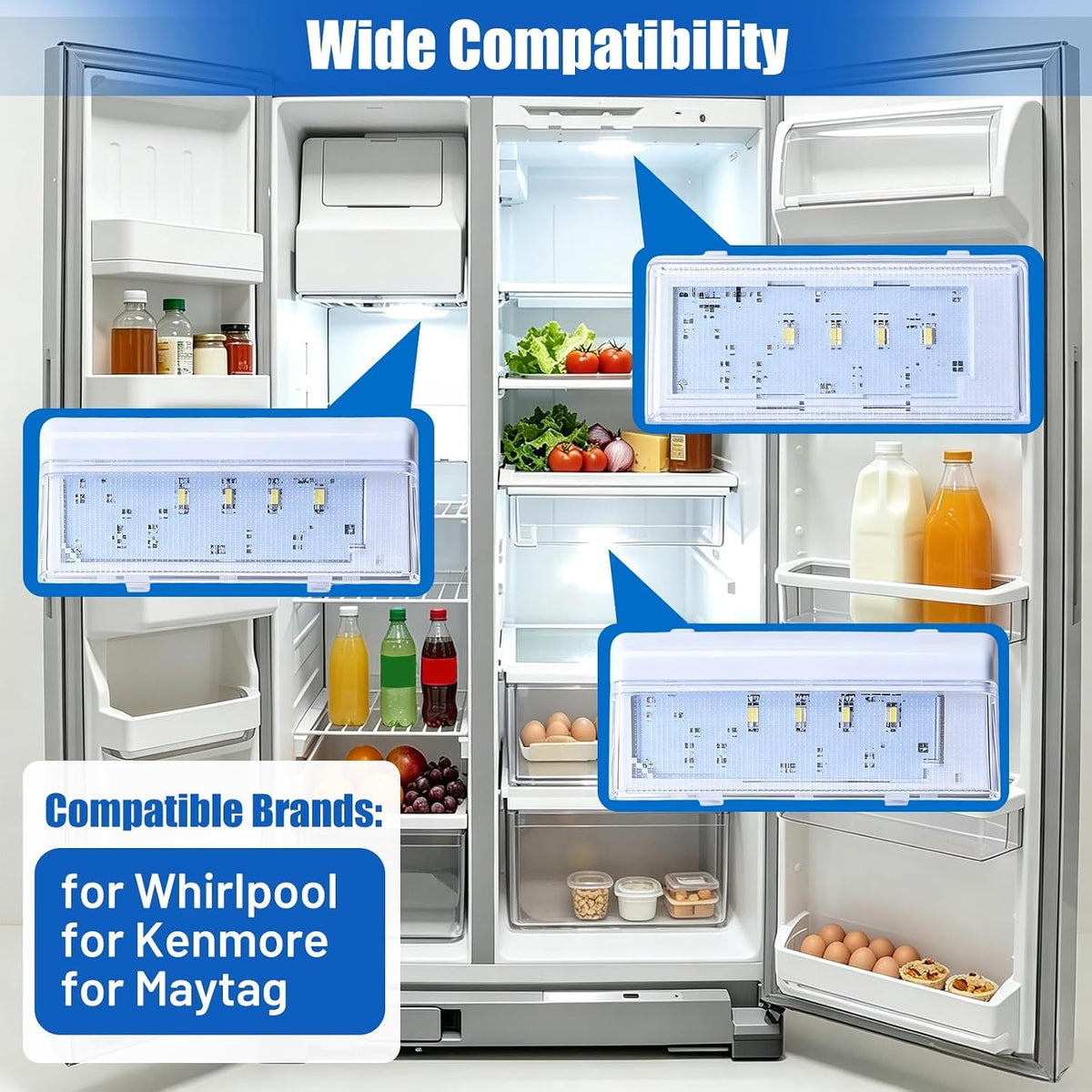 WRS325FDAM04 WRS325FDAM02 WRS322FDAM04 WRS325FDAM01 Refrigerator LED Light
