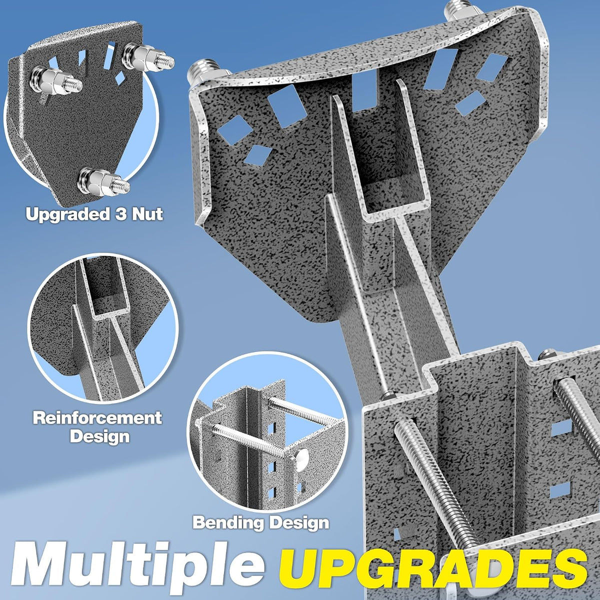 Trailer Spare Tire Mount, Spare Tire Carrier for Utility Trailer, Trailer Accessories Spare Tire Holder Fits 4 Lug X