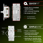 Enbrighten Z-Wave Long Range On/Off Switch, 800 Series, Toggle