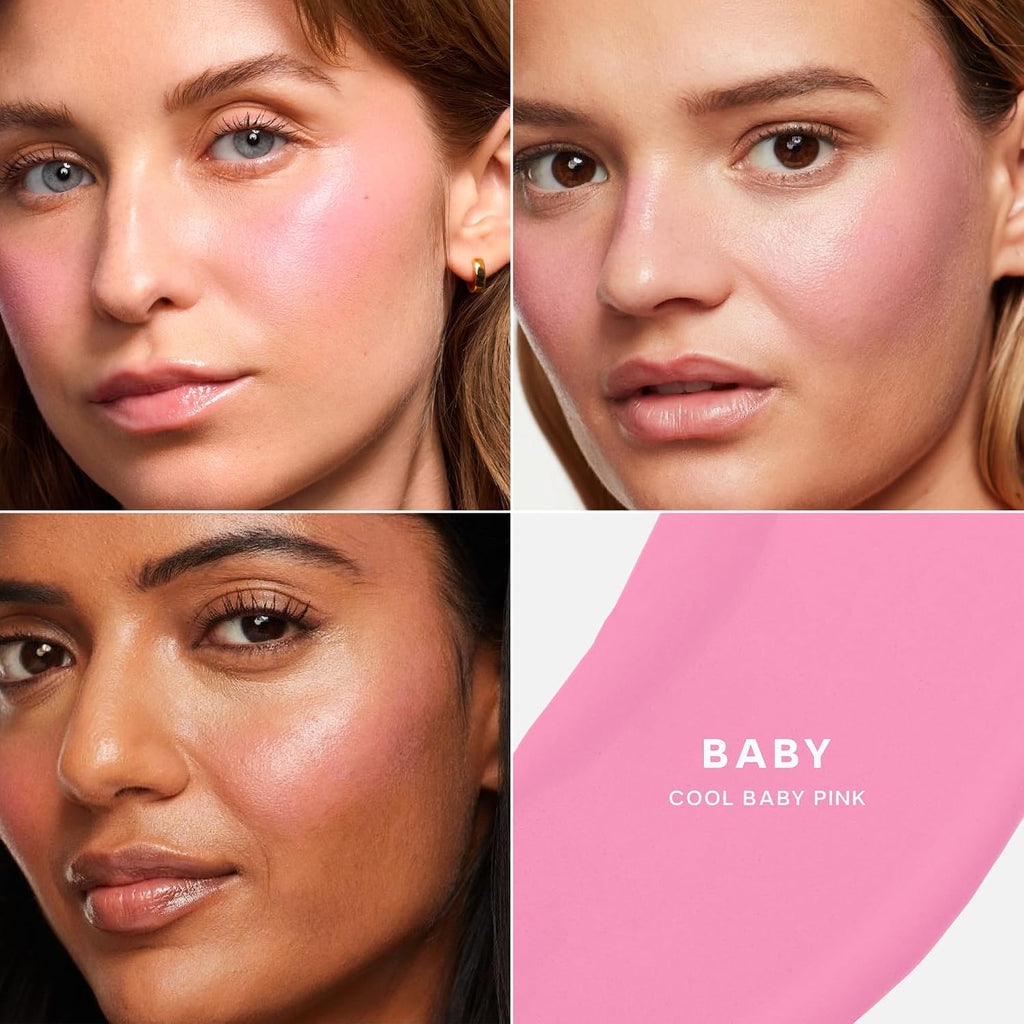 Mini Dew Liquid Blush for Cheeks, Travel Size, Baby (.24 oz)