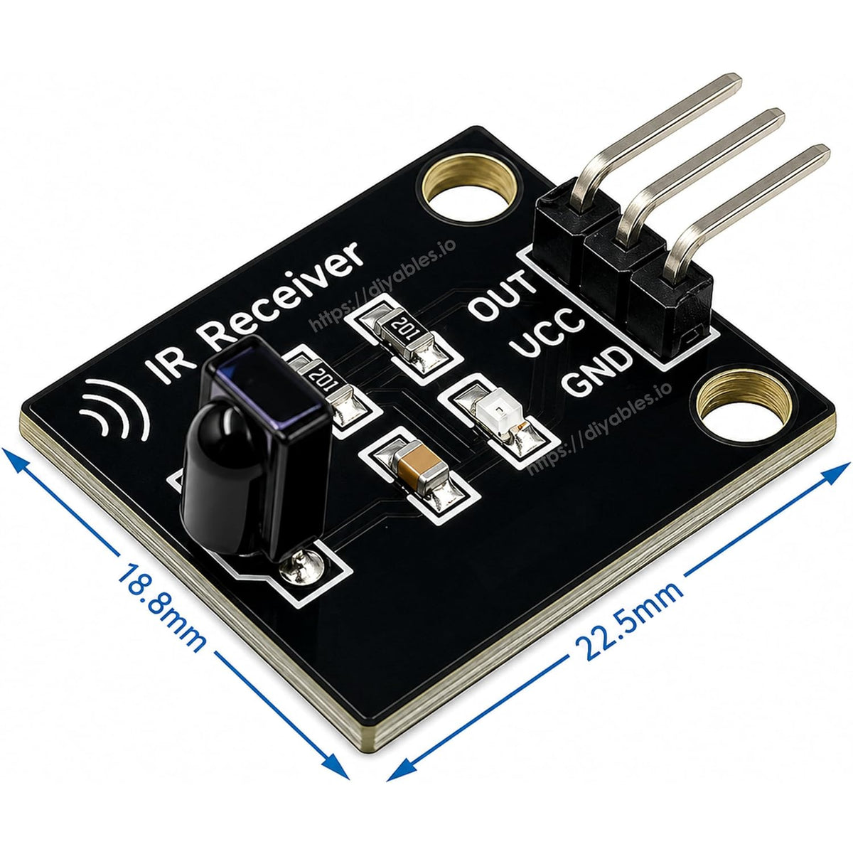 38KHz IR Receiver Transmitter Sensor Module Infrared Remote Control, 5 Sets