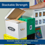 Short Comic Storage Box - 1 Pack | Holds 150-175 Current/Silver Age Comics | Stackable, Durable 200 lb. Strength