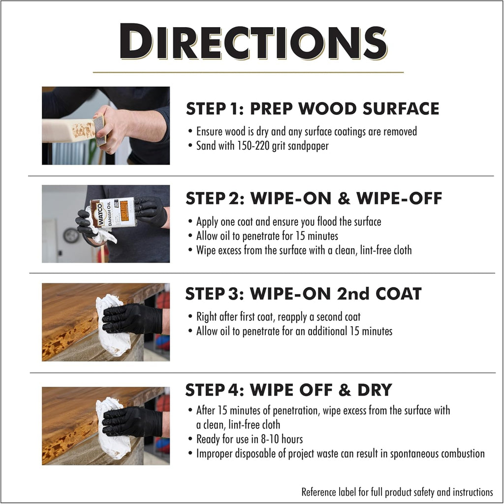 Dark Walnut Danish Oil Wood Finish