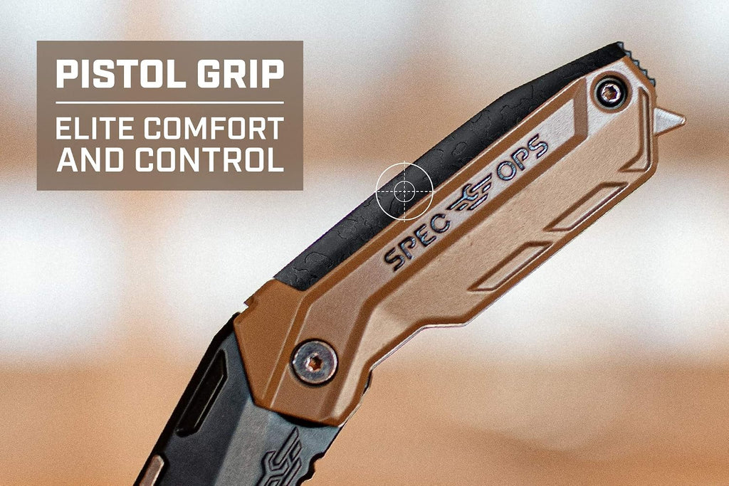 Tools Utility Knife for Cutting Drywall, Roofing & Jobsite Materials, Includes 3 Blades in Handle Storage, Fixed