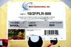 2C/18 AWG SOLID COPPER RED FIRE ALARM WIRE SECURITY CABLE FPLR PVC 500 FT UL