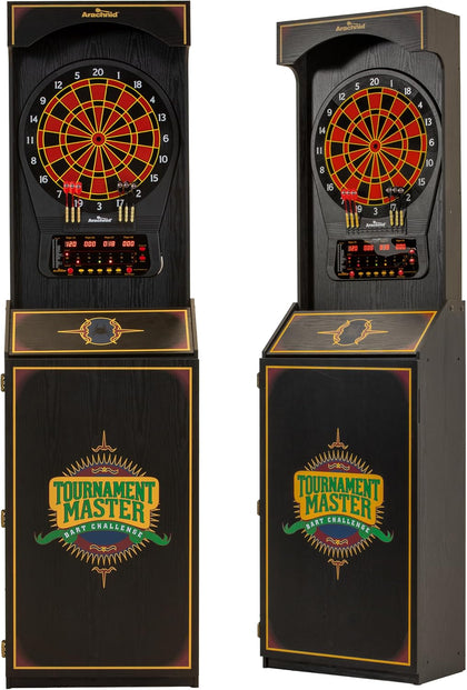 Cricket Pro 650 Standing Electronic Dartboard with 24 Games, 132 Variations, and 6 Soft-Tip Darts Included