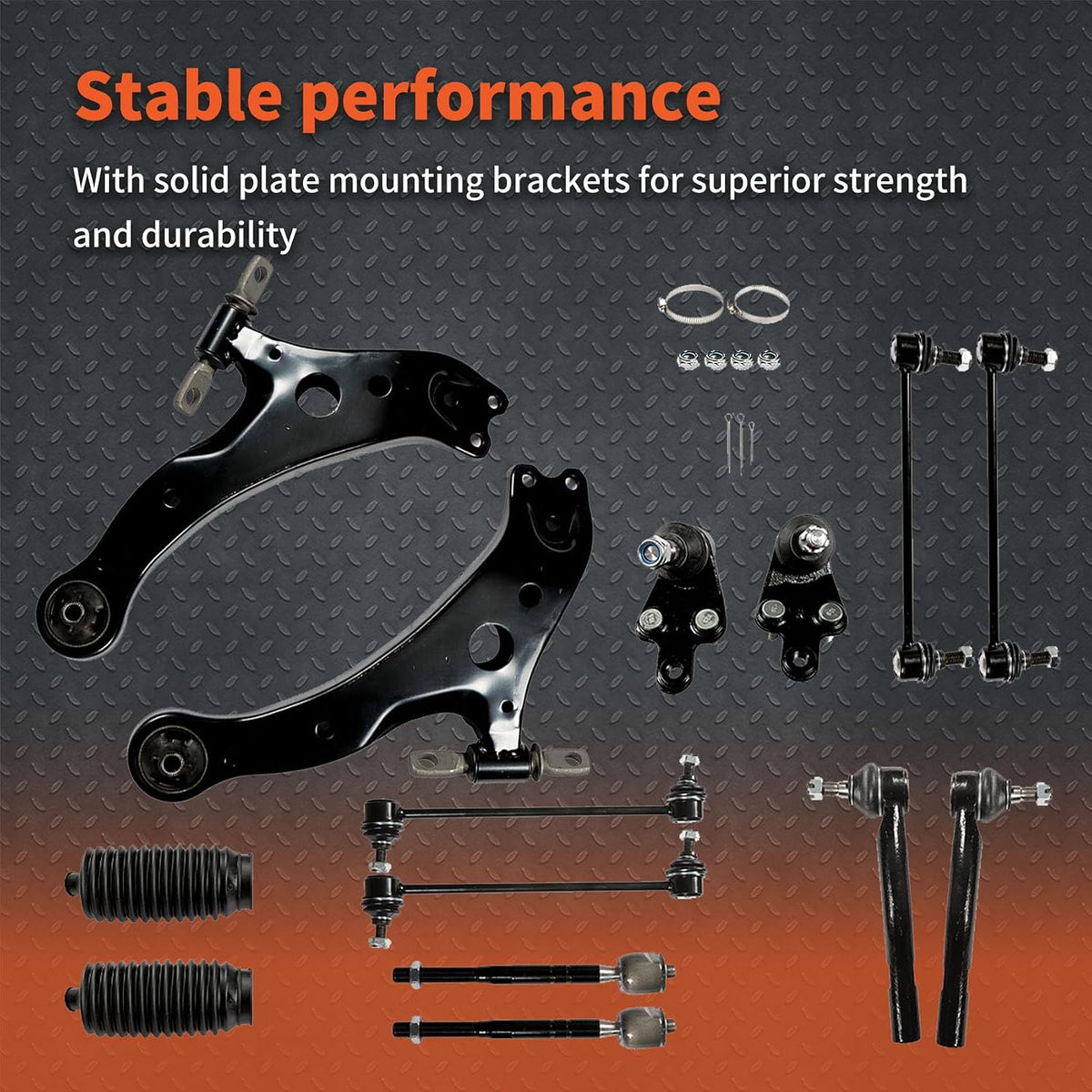 labwork 14Pc Front Suspension Kit Control Arms Replacement for Toyota Camry 2007-2011