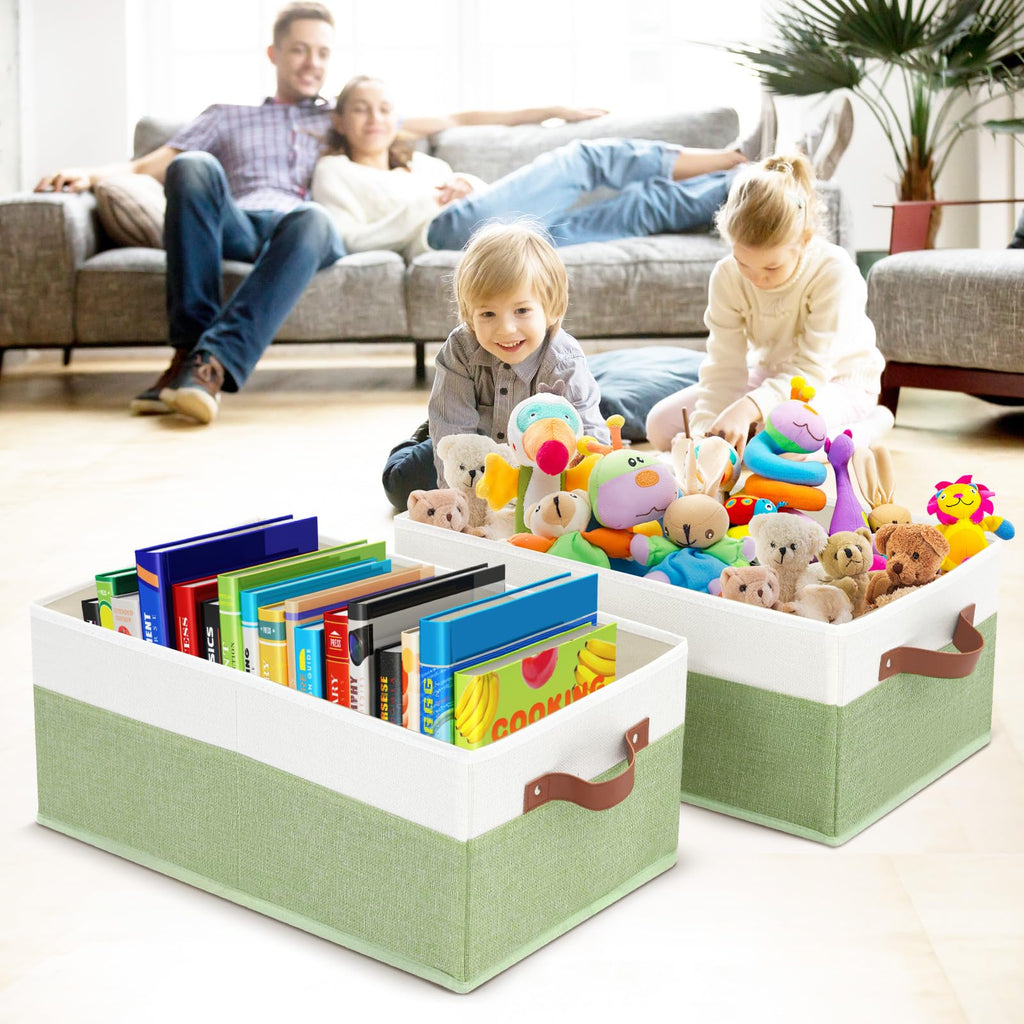 3 Pack Large Capacity Storage Bins Closet Organizer for Shelves