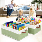 3 Pack Large Capacity Storage Bins Closet Organizer for Shelves