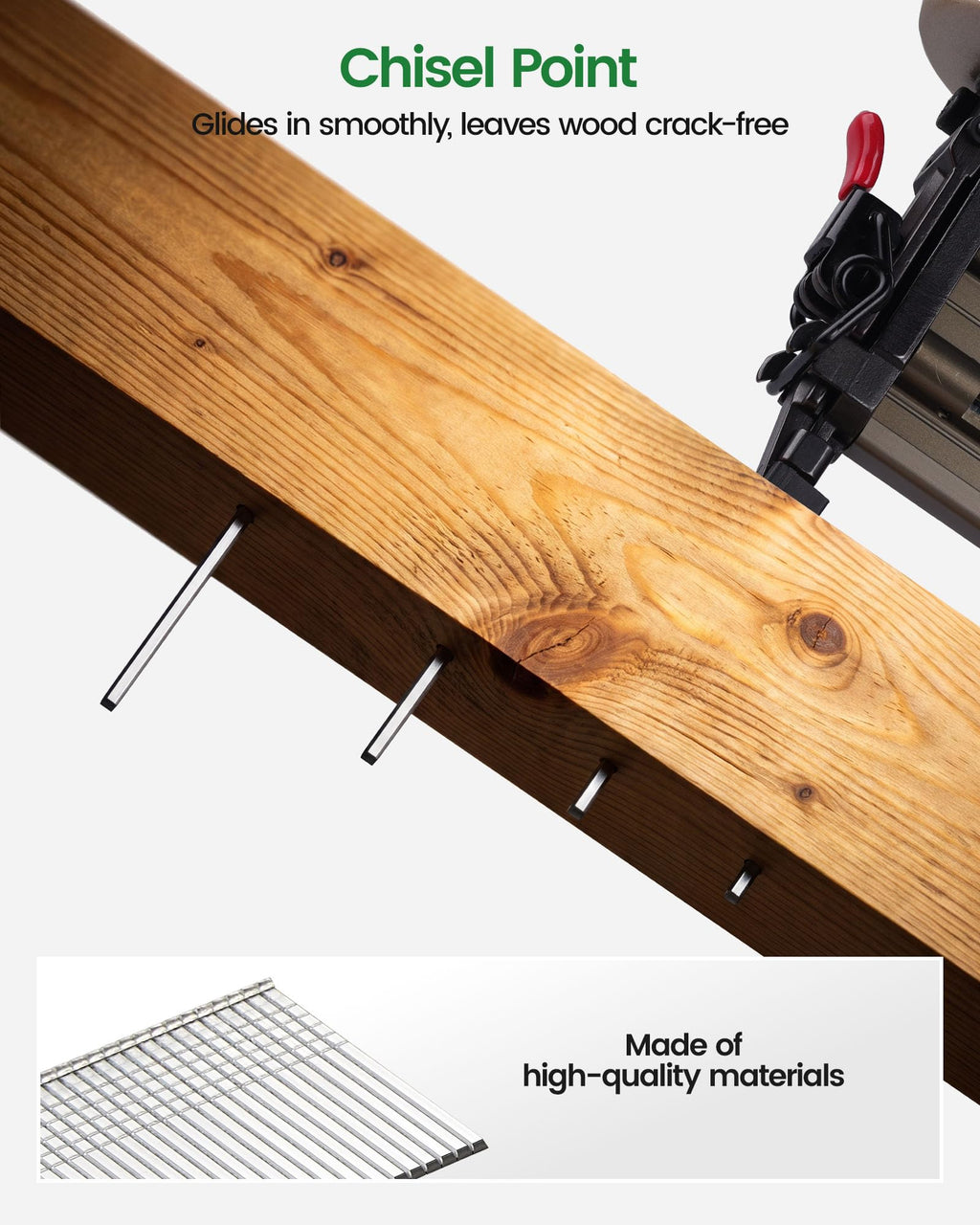 18 Gauge Brad Nails, 1 Inch 18GA Brad Nails (1,000PCS x 60 Boxes)