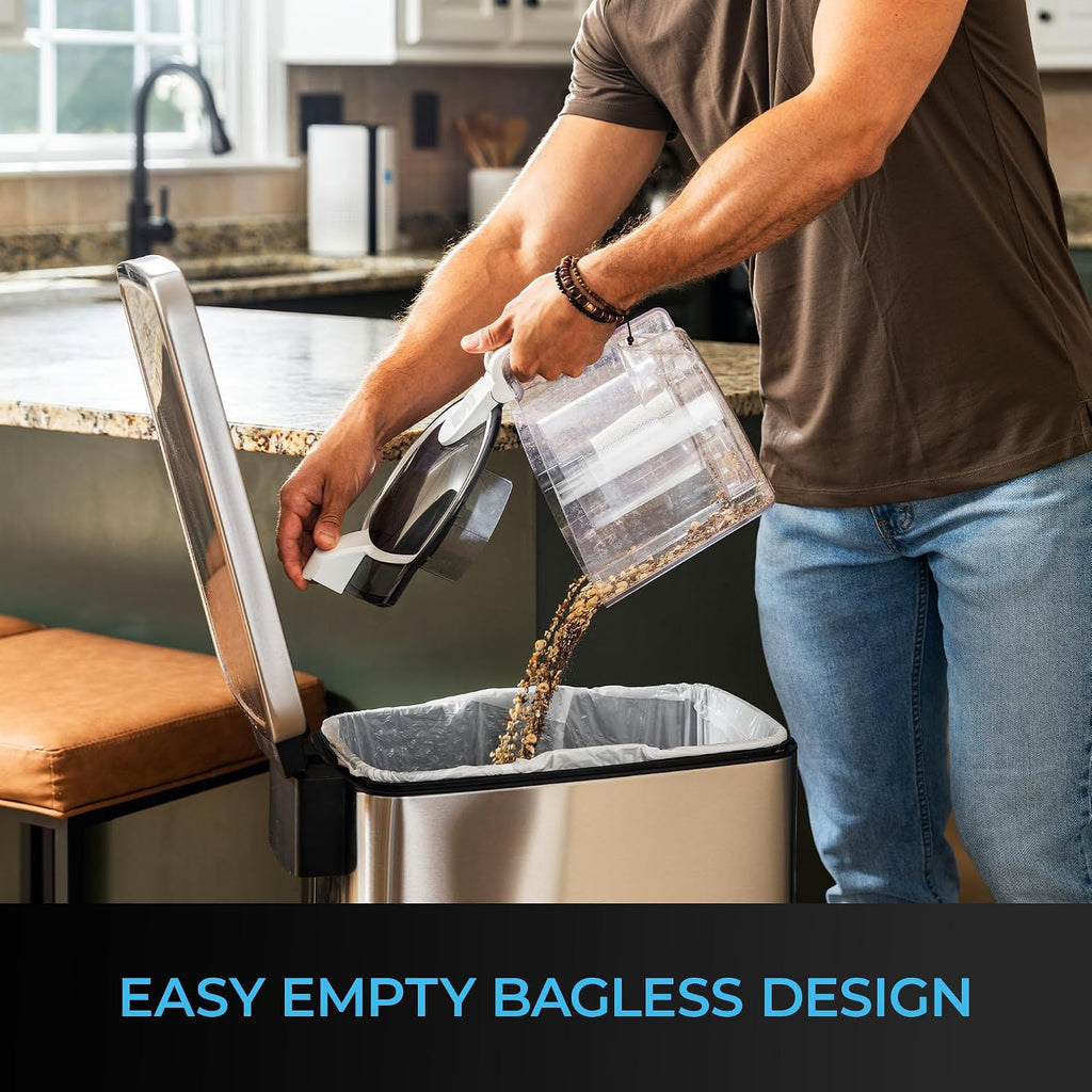 500 Series Bagless Canister Vacuum with Hair Eliminator Brushroll | 2-Motor Cyclonic Technology, HEPA Filtration, 24'
