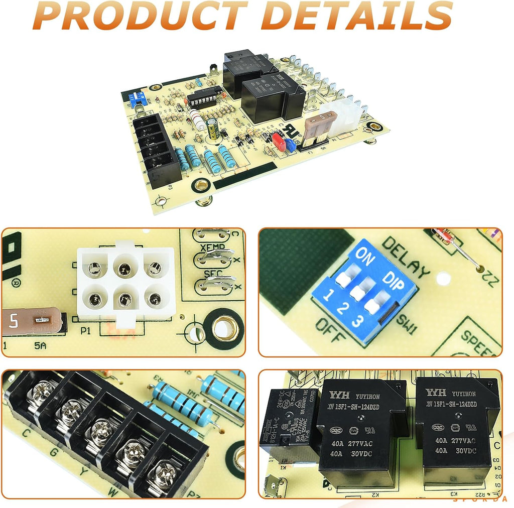 ST9120C Furnace Fan Control Board fits for Honeywell Furnace Fan