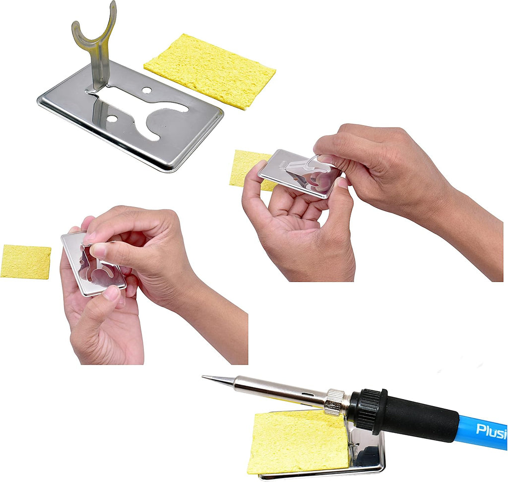 Soldering Iron Kit, 60W Adjustable Temperature 15-in-1, Solder Wire, 2 pcs Tips, Wire Cutter, Desoldering Pump