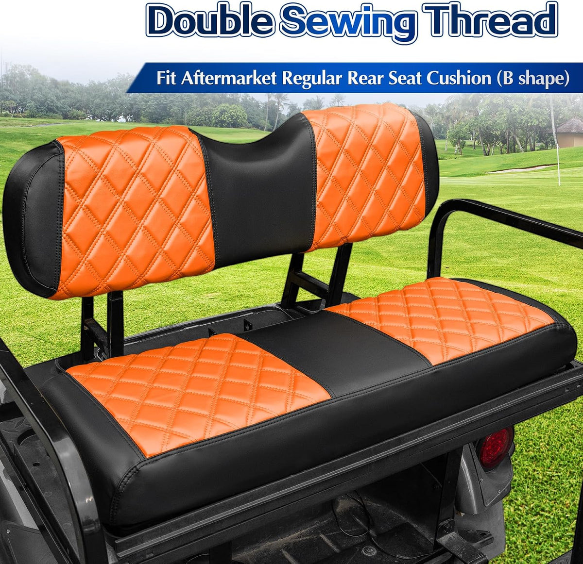 NOKINS Golf Cart Diamond Seat Covers 4-Piece for Yamaha Drive/Drive2
