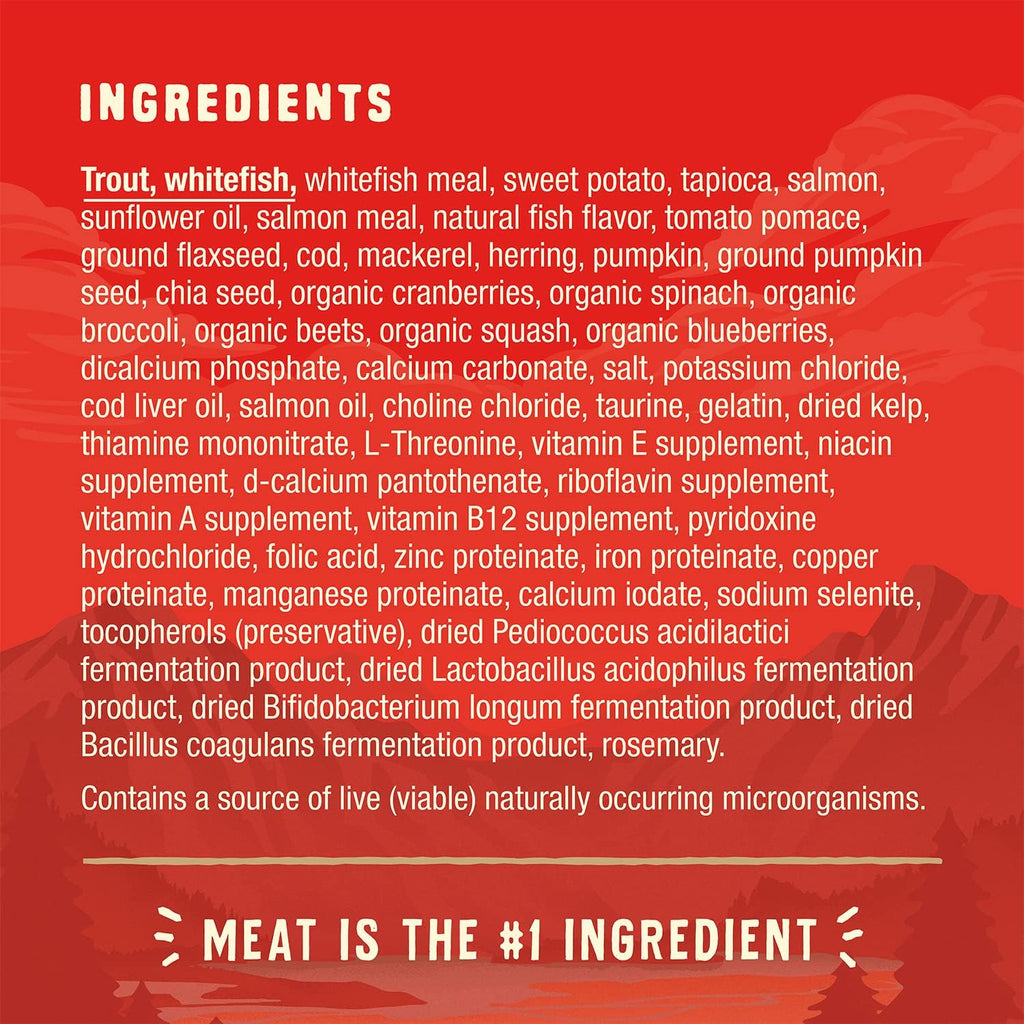 Wild Red Dry Dog Food Raw Coated High Protein Grain & Legume Free Ocean Recipe, 3.5 lb. Bag